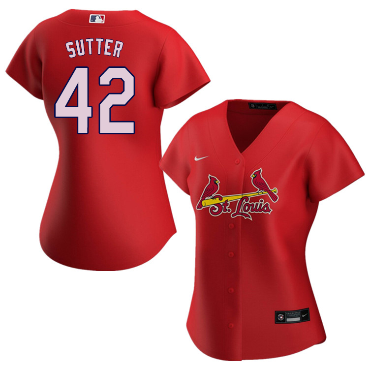 Nike Women #42 Bruce Sutter St.Louis Cardinals Baseball Jerseys Sale-Red